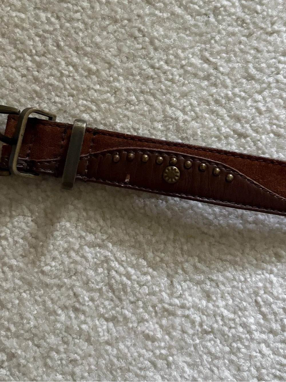 Free People Women’s Western Leather/Suede Stud Belt. Size M/L.